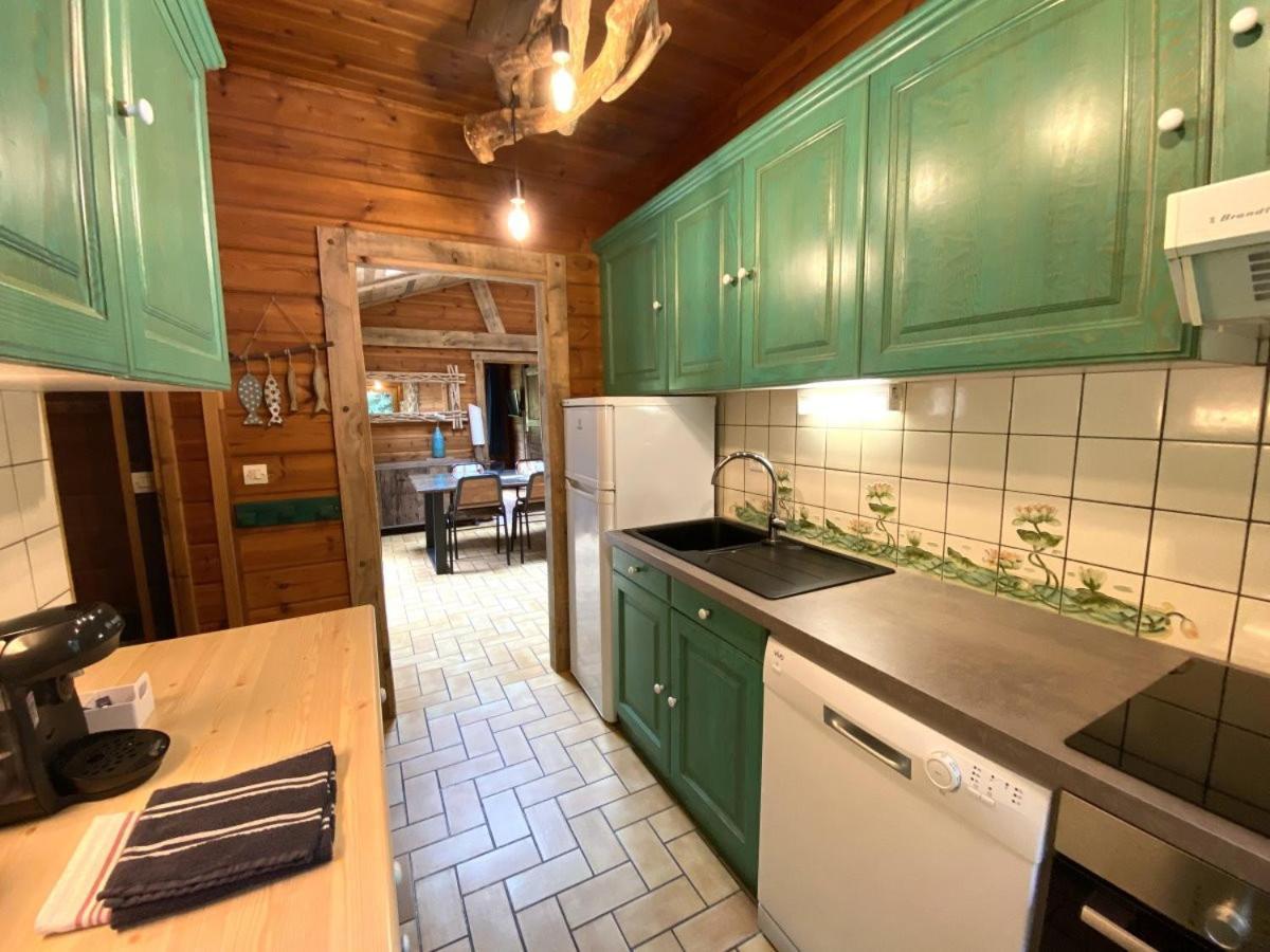 Le Fishing Lodge Chalet En Bois Avec Bain Nordique Ла-Бресс Екстер'єр фото