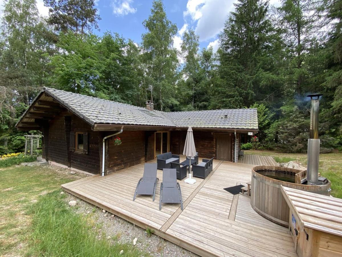 Le Fishing Lodge Chalet En Bois Avec Bain Nordique Ла-Бресс Екстер'єр фото