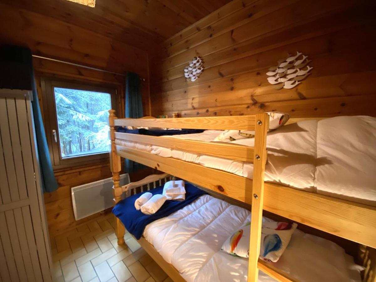 Le Fishing Lodge Chalet En Bois Avec Bain Nordique Ла-Бресс Екстер'єр фото